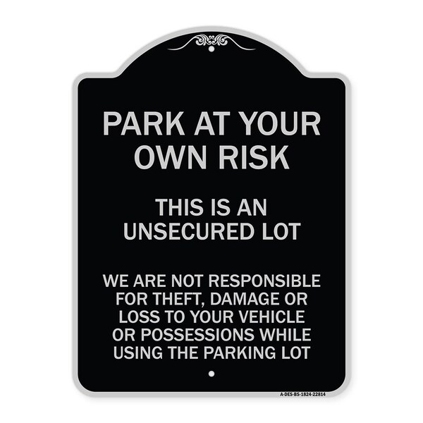 This Is an Unsecured Lot We Are Not Responsible for Theft Damage or Loss to Your Vehi, BS-1824-22814
